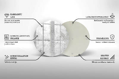Base para velas de cemitério redondas Textura de concreto