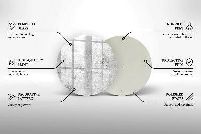 Base para velas de cemitério redondas Textura de concreto