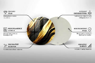 Base para velas de cemitério redondas Abstração elegante