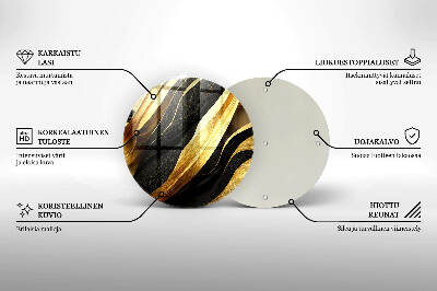 Base para velas de cemitério redondas Abstração elegante