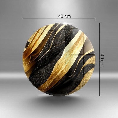 Base para velas de cemitério redondas Abstração elegante