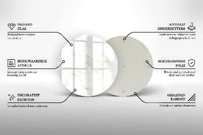 Base para velas de cemitério redondas Pedra de mármore elegante