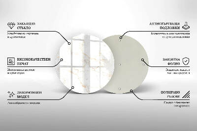 Base para velas de cemitério redondas Pedra de mármore elegante