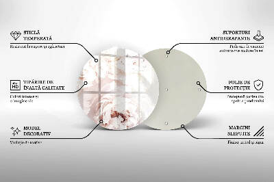 Base para velas de cemitério redondas Peônias pastéis