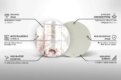 Base para velas de cemitério redondas Peônias pastéis