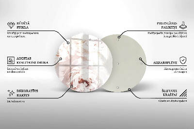 Base para velas de cemitério redondas Peônias pastéis