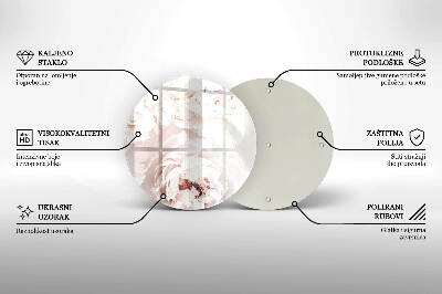 Base para velas de cemitério redondas Peônias pastéis