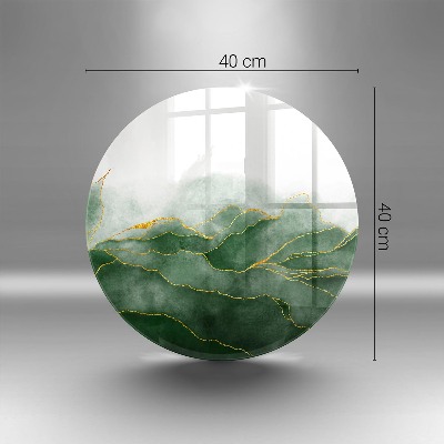 Base para velas de cemitério redondas Natureza abstrata