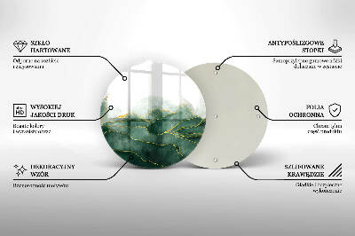 Base para velas de cemitério redondas Natureza abstrata