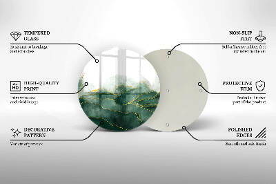 Base para velas de cemitério redondas Natureza abstrata