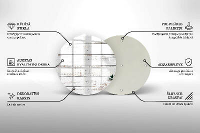 Base para velas de cemitério redondas Tábuas e folhas velhas