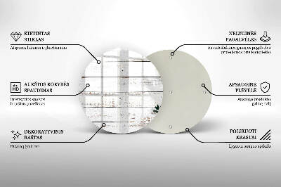 Base para velas de cemitério redondas Tábuas e folhas velhas