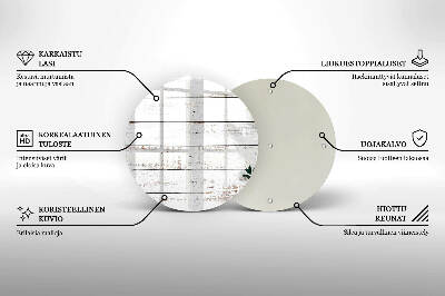 Base para velas de cemitério redondas Tábuas e folhas velhas