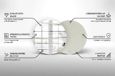Base para velas de cemitério redondas Tábuas e folhas velhas