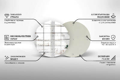 Base para velas de cemitério redondas Tábuas e folhas velhas