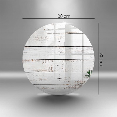 Base para velas de cemitério redondas Tábuas e folhas velhas