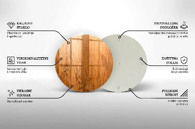 Base para velas de cemitério redondas Tábuas de madeira