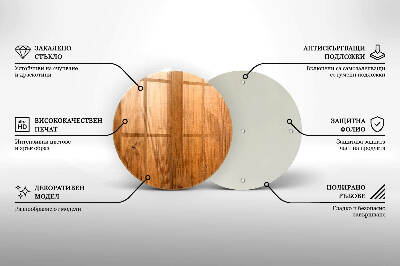 Base para velas de cemitério redondas Tábuas de madeira