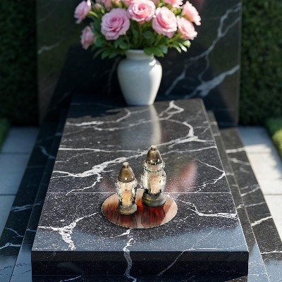 Base para velas de cemitério redondas Tábuas de madeira