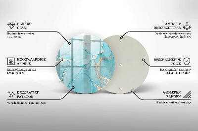 Base para velas de cemitério redondas Pedra abstrata