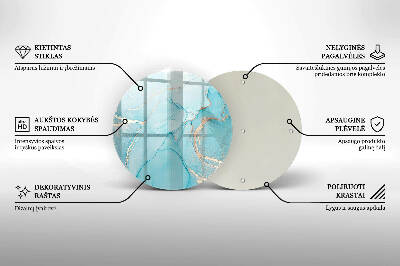 Base para velas de cemitério redondas Pedra abstrata