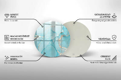 Base para velas de cemitério redondas Pedra abstrata
