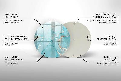 Base para velas de cemitério redondas Pedra abstrata