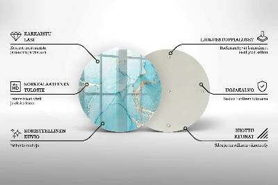 Base para velas de cemitério redondas Pedra abstrata