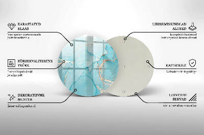 Base para velas de cemitério redondas Pedra abstrata