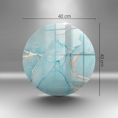 Base para velas de cemitério redondas Pedra abstrata