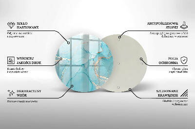 Base para velas de cemitério redondas Pedra abstrata