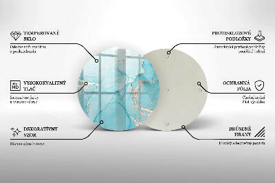 Base para velas de cemitério redondas Pedra abstrata