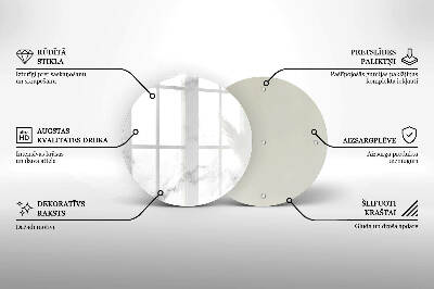 Base para velas de cemitério redondas Mármore moderno
