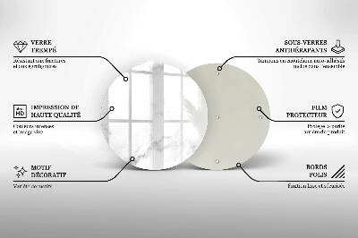Base para velas de cemitério redondas Mármore moderno