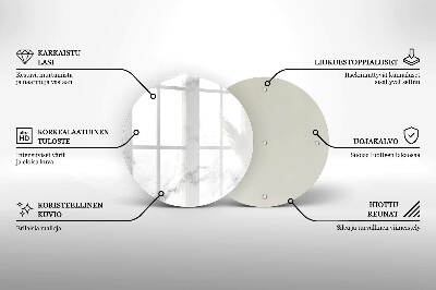 Base para velas de cemitério redondas Mármore moderno