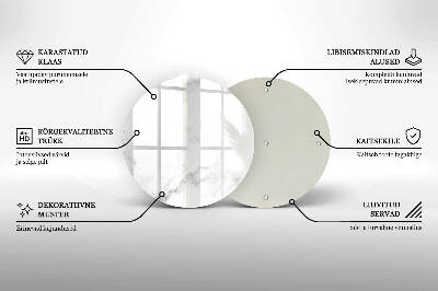 Base para velas de cemitério redondas Mármore moderno
