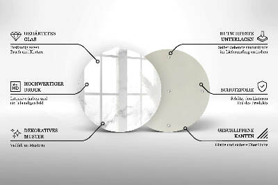 Base para velas de cemitério redondas Mármore moderno