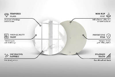 Base para velas de cemitério redondas Mármore moderno