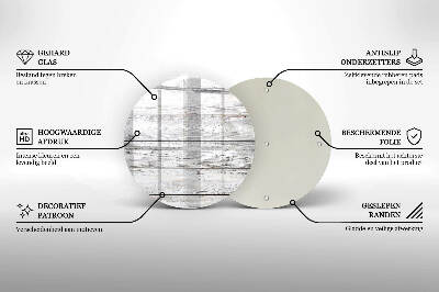 Base para velas de cemitério redondas Tábuas de madeira leve