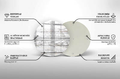 Base para velas de cemitério redondas Tábuas de madeira leve