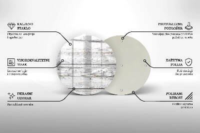 Base para velas de cemitério redondas Tábuas de madeira leve
