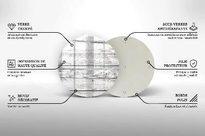 Base para velas de cemitério redondas Tábuas de madeira leve