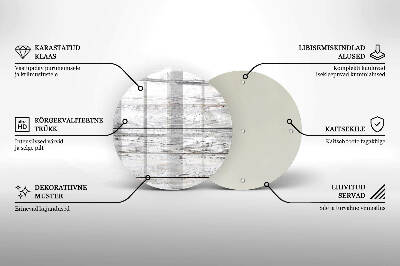 Base para velas de cemitério redondas Tábuas de madeira leve