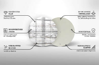 Base para velas de cemitério redondas Tábuas de madeira leve