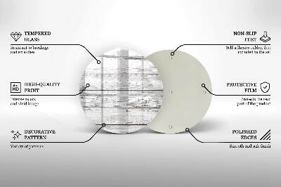 Base para velas de cemitério redondas Tábuas de madeira leve