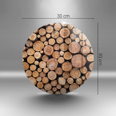 Base para velas de cemitério redondas Troncos de árvores