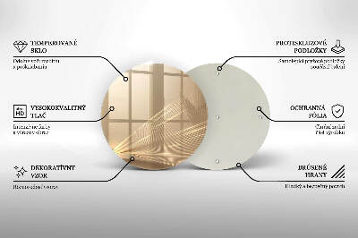 Base para velas de cemitério redondas Abstração moderna