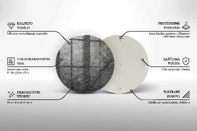 Base para velas de cemitério redondas Textura de pedra