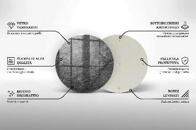 Base para velas de cemitério redondas Textura de pedra