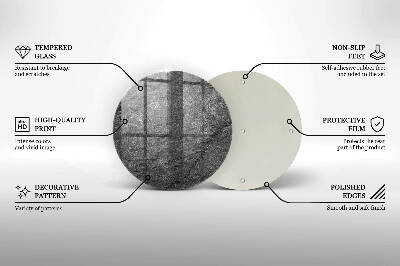 Base para velas de cemitério redondas Textura de pedra